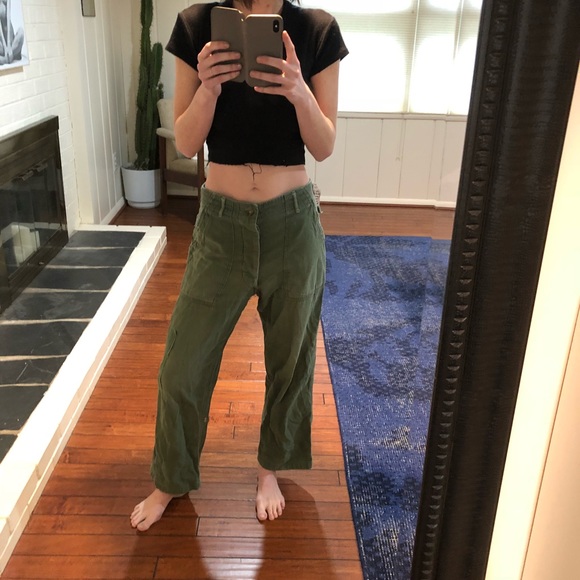 RARE vintage 1970s military trousers (fits 2-8) - Picture 1 of 8